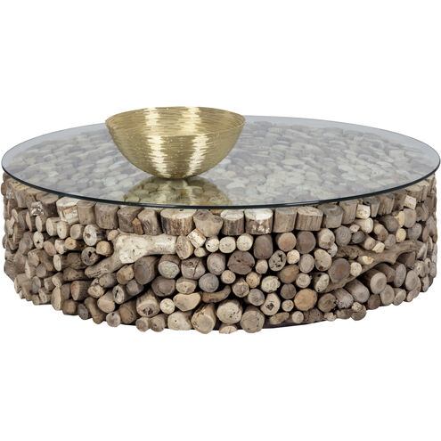 Bickford 39.5 X 12 inch Clear / Brown Coffee Table